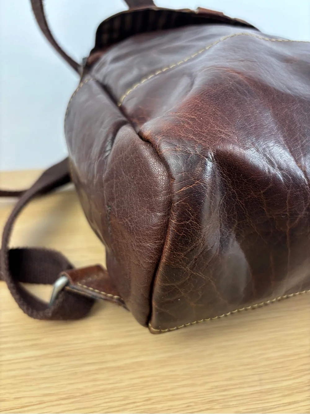 Jack Georges Voyager Convertible Backpack/Crossbody Buffalo Leather Bag